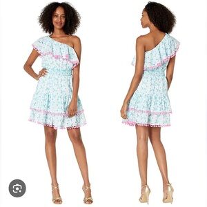 Lilly Pulitzer Addilyn One Shoulder Dress Women’s Size XL. NWT Reg $218